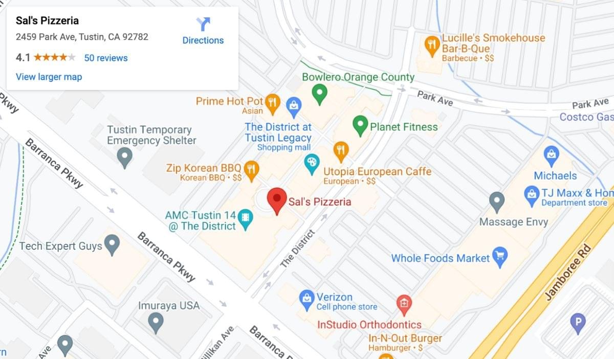 Sal's Pizzeria Tustin